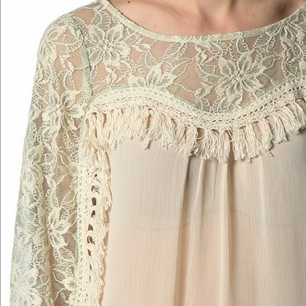 Handmade Lace Tassel Top - Picture 7 of 7